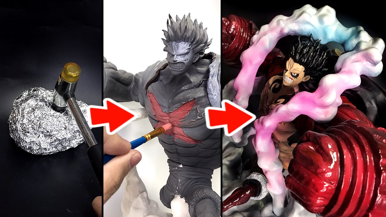 ええやん！ええやん！ ページ Sculpting Luffy (Nika) Transforming the Silver Award Into