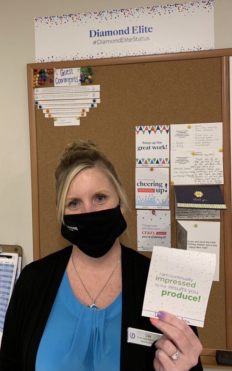 Our night auditor always goes above and beyond to help the team! Thank you so much Lisa ❤️ #DiamondEliteStatus #DiamondResorts #StayVacationed