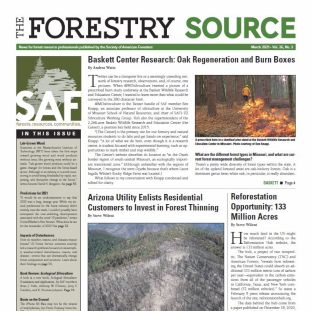 The latest issue of The Source is live now! Learn how residents invested as little as $3 a month for a healthy forest initiative to thin 50,000 acres a year.

#ScienceSaturday #TheForestrySource #forestthinning

ow.ly/diDW50DP6S9