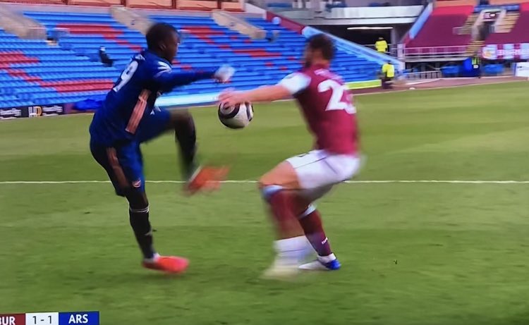 Not a handball apparently