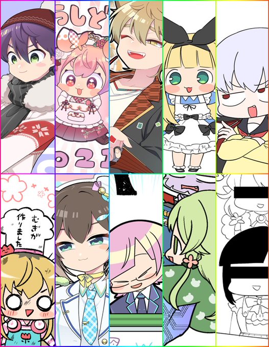 2期生3周年おめでとう～!!!最近描いたのとか描いてたのまとめ。4年目もたくさん追いかけたい。 