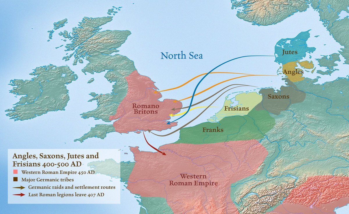 The arrival of Saxons, Angles, Jutes and Frisians in Britain was probably a slow process of migration and peaceful settlement rather than a sudden invasion or invitation. Susan Oosthuizen's 'The Emergence of the English' is a great book about this for anyone interested.