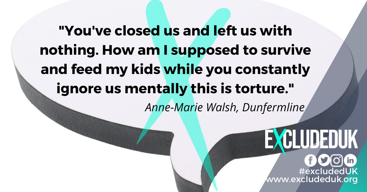 👇 #Excluded in #Dunfermline

If you were left behind by the Chancellor of the Exchequer, Mr Rishi Sunak then you are #ExcludedUK