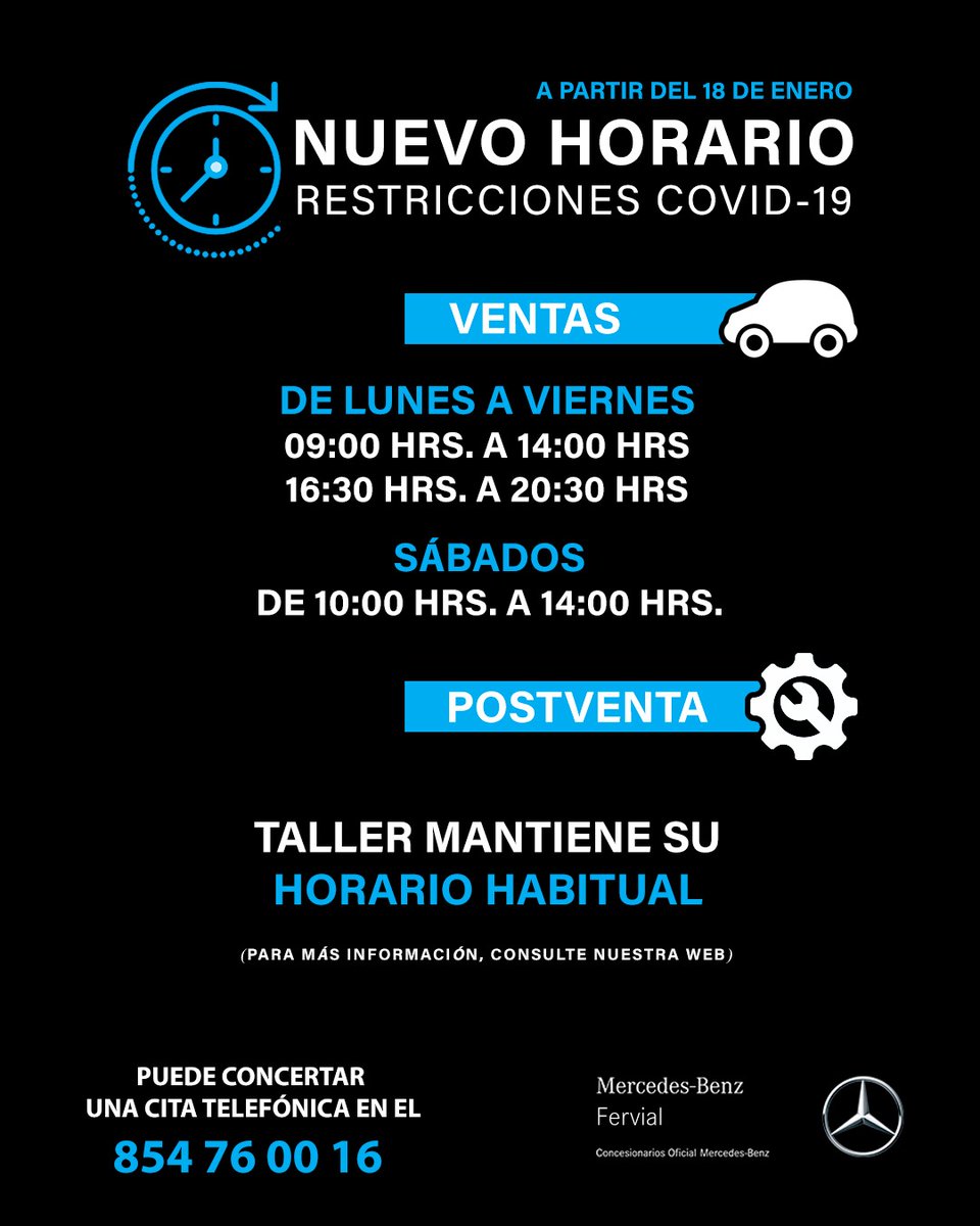⚠️ Nuevo horario desde el lunes 08/03/21 ⚠️