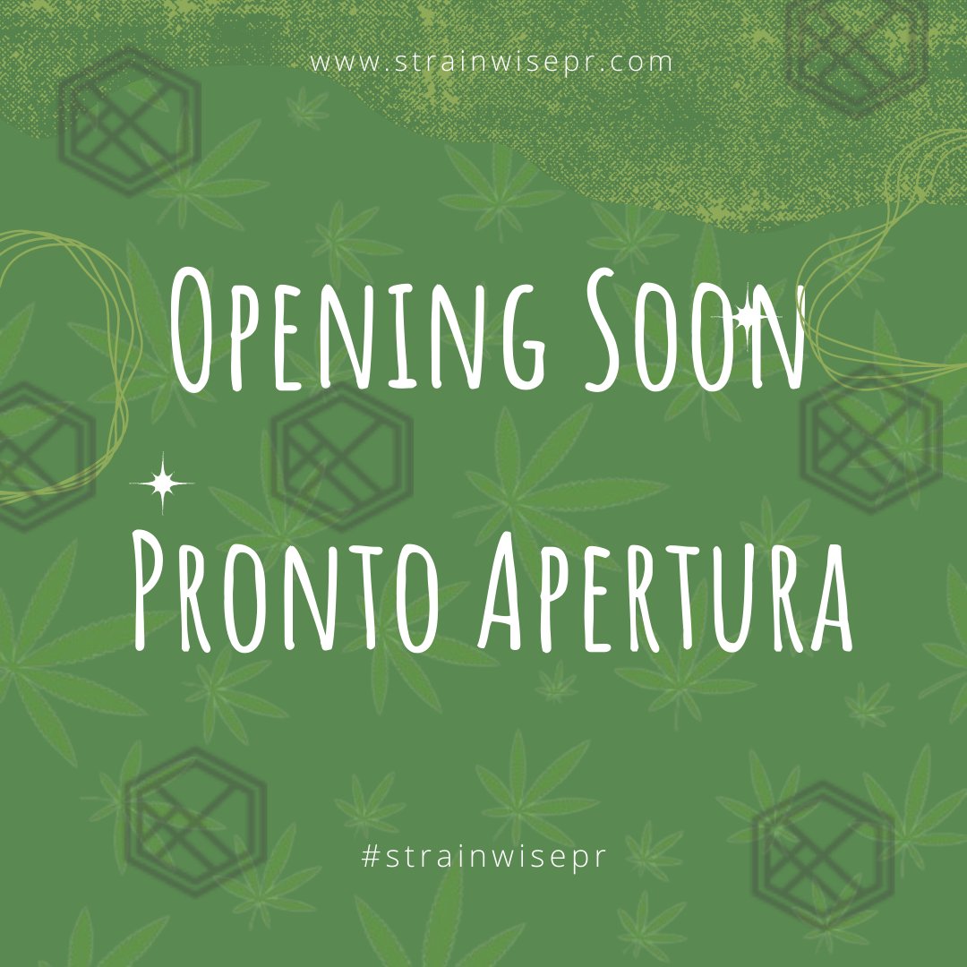 strainwisepr's tweet photo. Muy pronto abriremos un nuevo dispensario en el San Juan. https://t.co/PNOqOAdD6N