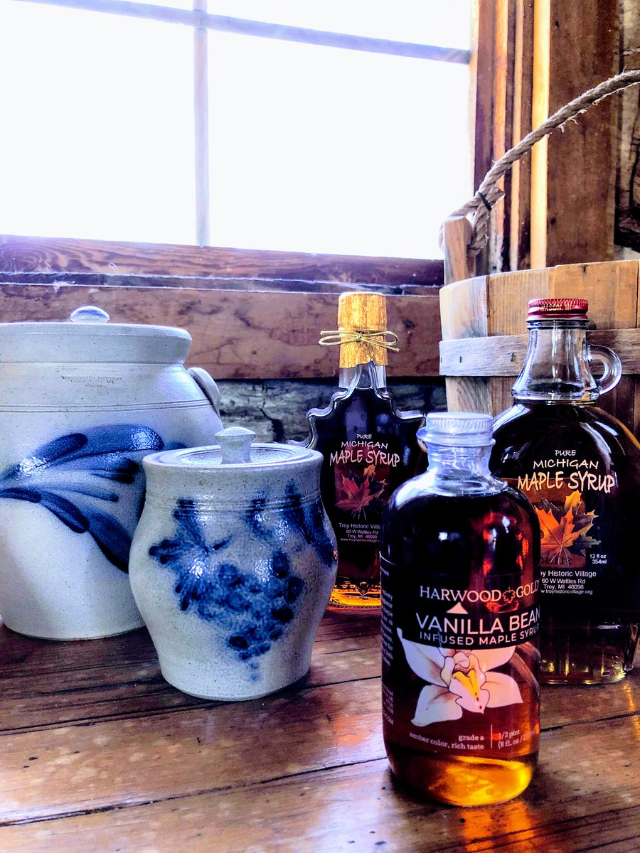 TroyHistVillage's tweet photo. It’s Maple Syrup Time! Come visit us at @StageNatureCenter today and sample sweet maple treats, available for purchase! Register: https://t.co/uH7bUJxy66 #letsgetsappy #maplesyrup #treetapping https://t.co/7AceTBMAyu