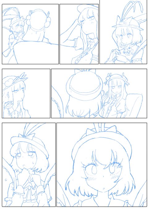 勝手な解釈ですけど、漫画は最近は3Dモデルを敷いてることもあいまって、左脳系創造物かなぁと。いいとかわるいとかでなく。一枚絵はなにも考えないで、ただ、自分の思うお気に入りのラインを浮き上がらせるだけの、右脳系創造物、みたいな感じがしてきてます、、、 