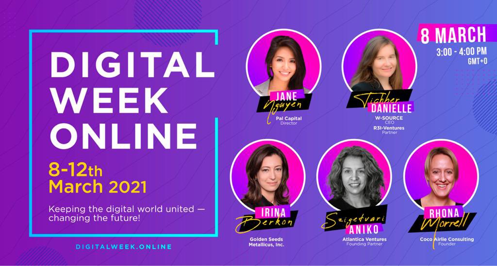 danielletichner's tweet photo. Honored to speak at @week_online #digitalweekonline on the opening day which happens to be #InternationalWomensDay #R3Iventures @wsource4 #powertowomen #womenempowerment https://t.co/7JzKNyIuul