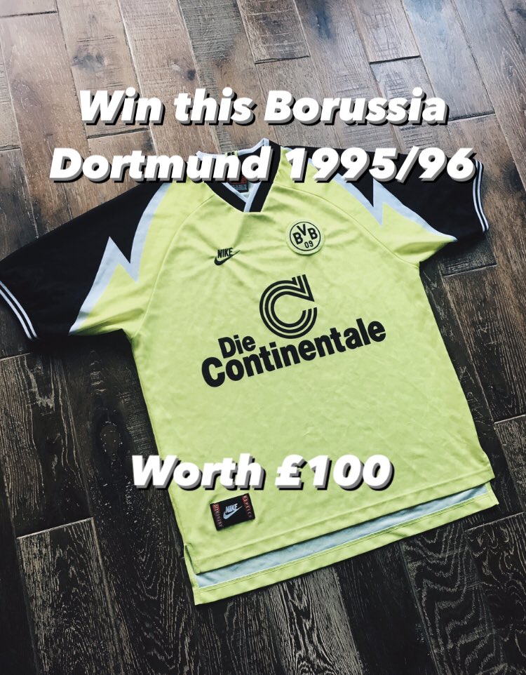 Rory’s Football Shirts (@rorysshirts) on Twitter photo Giveaway!!!
⚡️To celebrate the website launch this weekend WIN this BORUSSIA DORTMUND 1995/96 football shirt worth £100!!⚡️
How to Enter:
• Retweet this!
• Follow <a href="/rorysshirts/">Rory’s Football Shirts</a> Giveaway!!!
⚡️To celebrate the website launch this weekend WIN this BORUSSIA DORTMUND 1995/96 football shirt worth £100!!⚡️
How to Enter:
• Retweet this!
• Follow <a href="/rorysshirts/">Rory’s Football Shirts</a>
