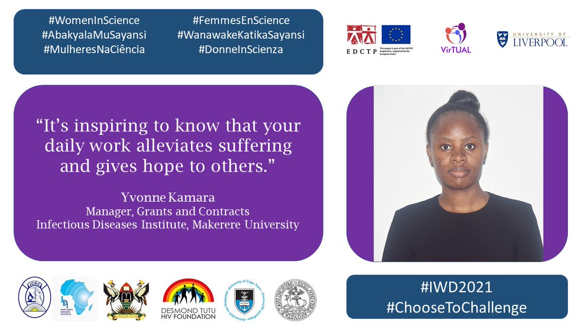 #IWD2021 <a href="/VirTUAL_UoL/">VirTUAL Consortium</a> celebrates the team members who work tirelessly behind the scenes to ensure excellence and success. Yvonne Kamara has supported our team on many occasions, always remaining calm, optimistic and organised.