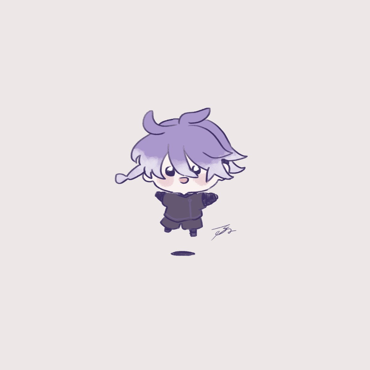 「フワフワ 」|まろおじのイラスト