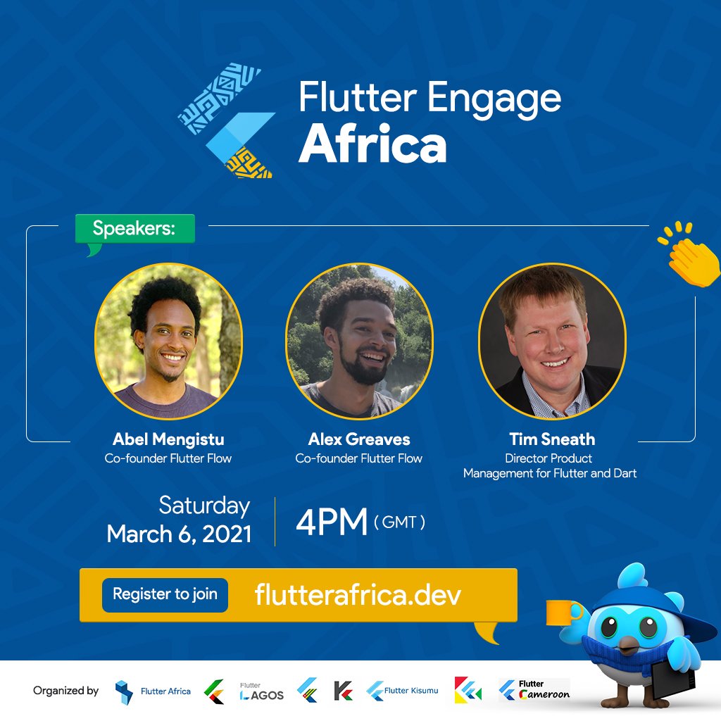 KenyaFlutterDev's tweet image. T minus 45 minutes. 🎉🎉🎉

@nlycskn
@asmengistu
@timsneath
@chiziaruhoma

#FlutterEngage
#FlutterEngageAfrica
