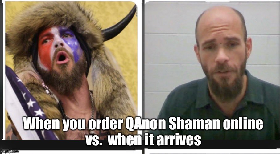 تويتر \ Fox News على تويتر: "Lawyer for 'QAnon Shaman' argues for his client's release, compares him to Forrest Gump https://t.co/MQIAnqiA8G"
