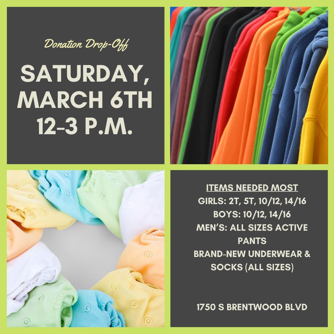REFRESHSTL's tweet photo. Donation Drop-Off is TODAY from 12-3 PM!  We will be collecting clothing &amp; shoes for kiddos in foster care behind our building.  https://t.co/LdkG6YDfuo
#FosterCare #clothes #community #stl #helpinghand https://t.co/5hgBmJoztf