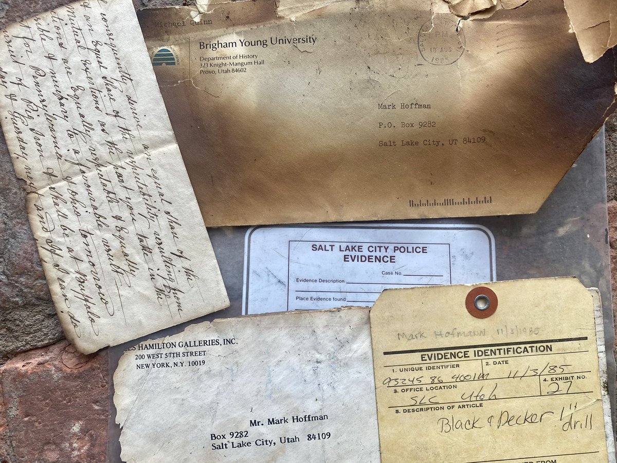 So, since #murderamongthemormons came out this week, I’ve been getting about ten calls a day asking if I have any “authentic Mark Hofmann forgeries” for sale. #truestory