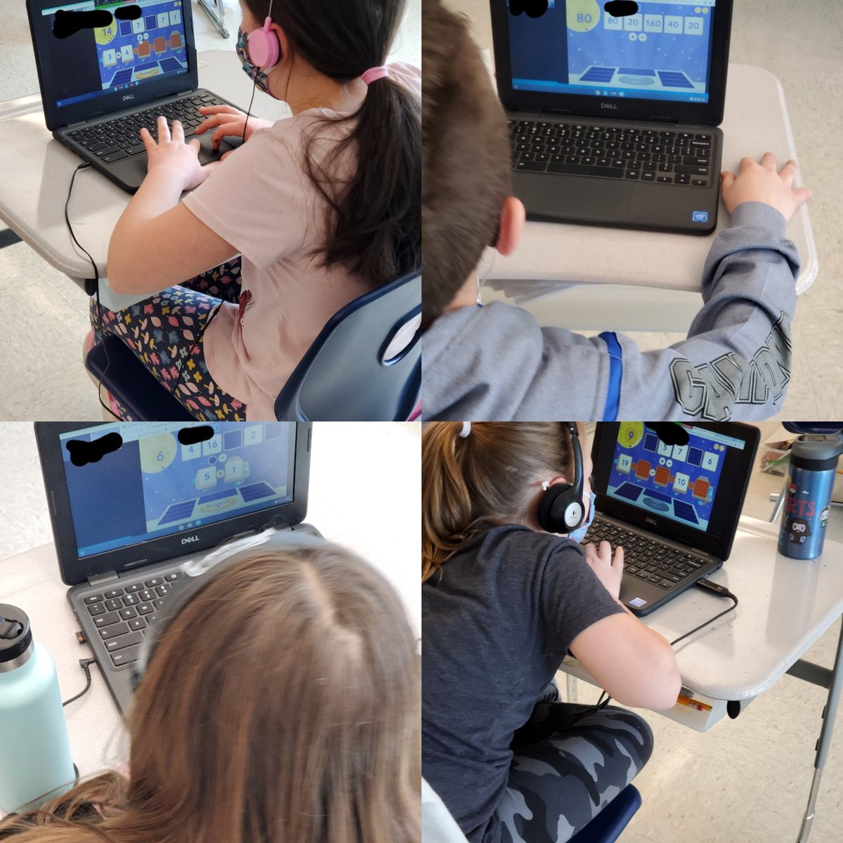 Zoom Math Games! It was so fun hearing the conversations,  giggles, and teamwork as they solved for a target number 😊 <a href="/cfbcounselor/">Elise Molloy</a>