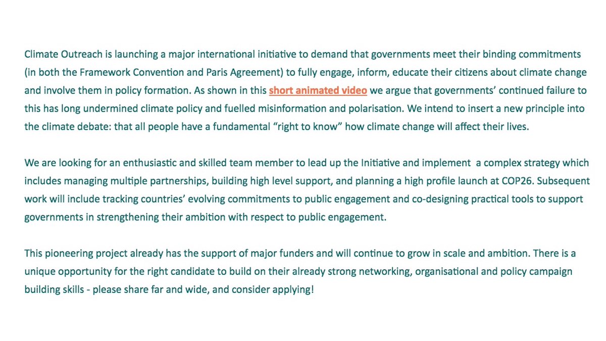 Kate Raworth (@kateraworth) on Twitter photo The fab team <a href="/ClimateOutreach/">Climate Outreach</a> have a pretty cool job going: Campaign Lead for their big 'Right to Know' initiative launching at COP26 - so if you are UK based and it's up your street, get your skates on - applications close 15 March... harrishill.co.uk/job/campaign-l⦠<a href="/climategeorge/">George Marshall</a> The fab team <a href="/ClimateOutreach/">Climate Outreach</a> have a pretty cool job going: Campaign Lead for their big 'Right to Know' initiative launching at COP26 - so if you are UK based and it's up your street, get your skates on - applications close 15 March... harrishill.co.uk/job/campaign-l⦠<a href="/climategeorge/">George Marshall</a>