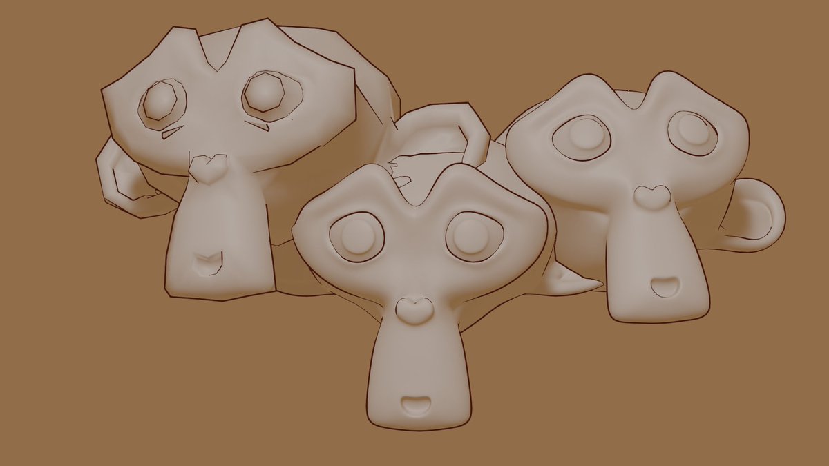 忘却野 Blender2 93のlineartモディファイアを触ってみた 1枚目はそのまま 2枚目はbake後に太さの入り抜きの一括調整をしたもの 選択 最初を選択 を実行した後に プロポーショナル編集を有効にしてからalt