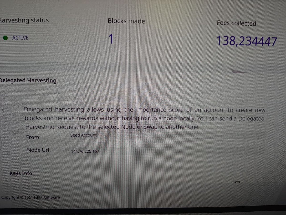 SergeyManstar's tweet photo. #Symbol🚀🚀🚀 #XYM🚀🚀🚀Harvesting of #symbol #symbolplatform #sym. Documentation watch https://t.co/H3ZsIIXjzy
 Select on #symbolnode 144.76.225.157 https://t.co/33GylgY95z