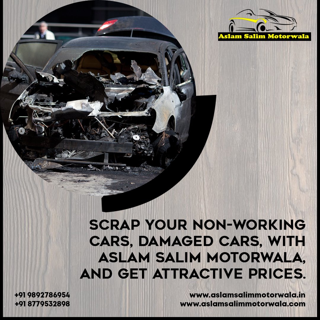 AslamMotorwala's tweet photo. Scrap your non-working cars, damaged cars, with aslam salim motorwala and get attractive price.
Only at- @aslam_salim_motorwala
For more call us at: 8779532898  98927 86954

Social media partner-: @intellects_01

#aslamsalim #aslamsalimmotorwala #motorwala https://t.co/7scIvZWTV3