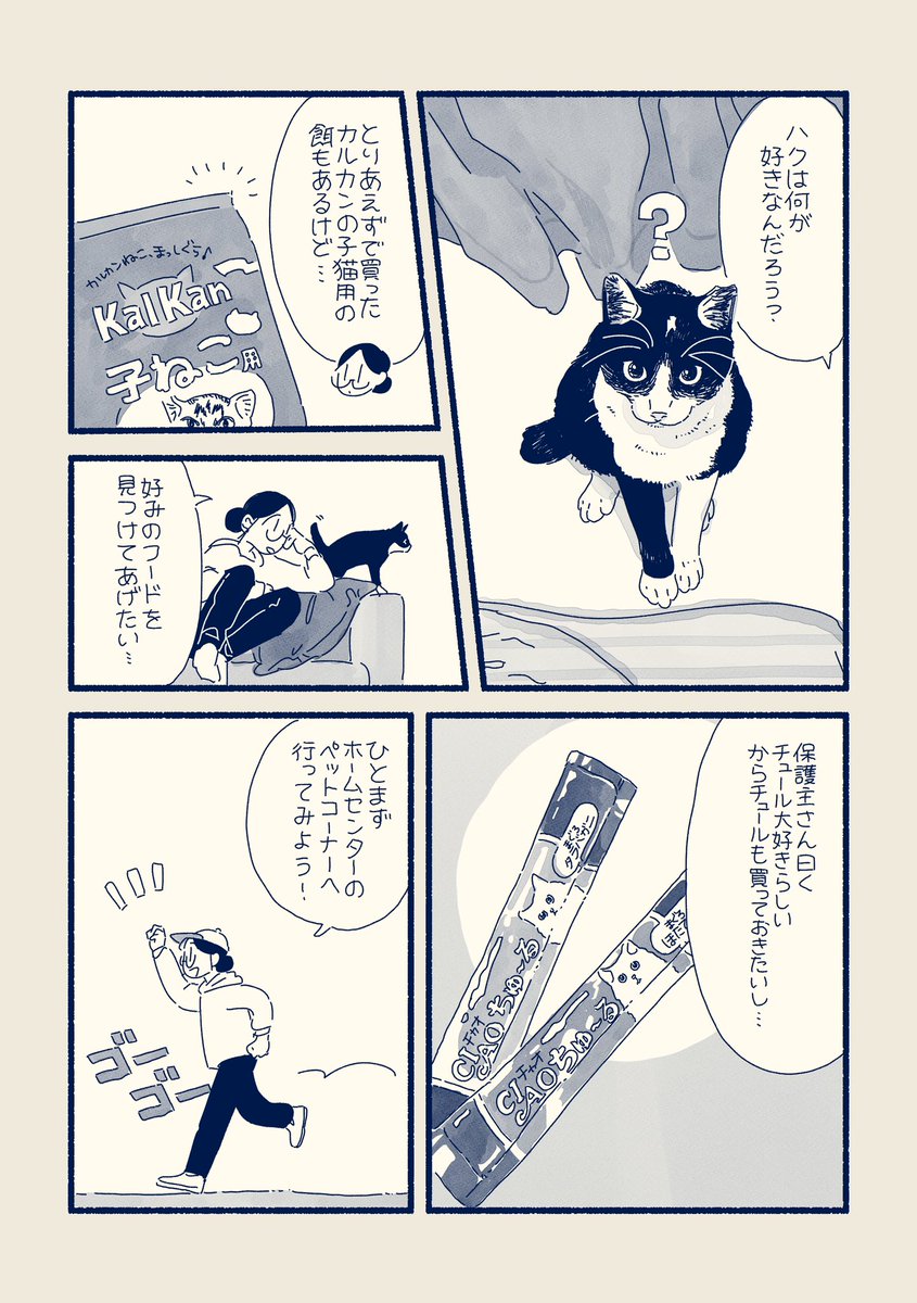 ハクとはしゃぐ。5話目はご飯について?更新しました〜!?? https://t.co/o2yoWyHnWj 