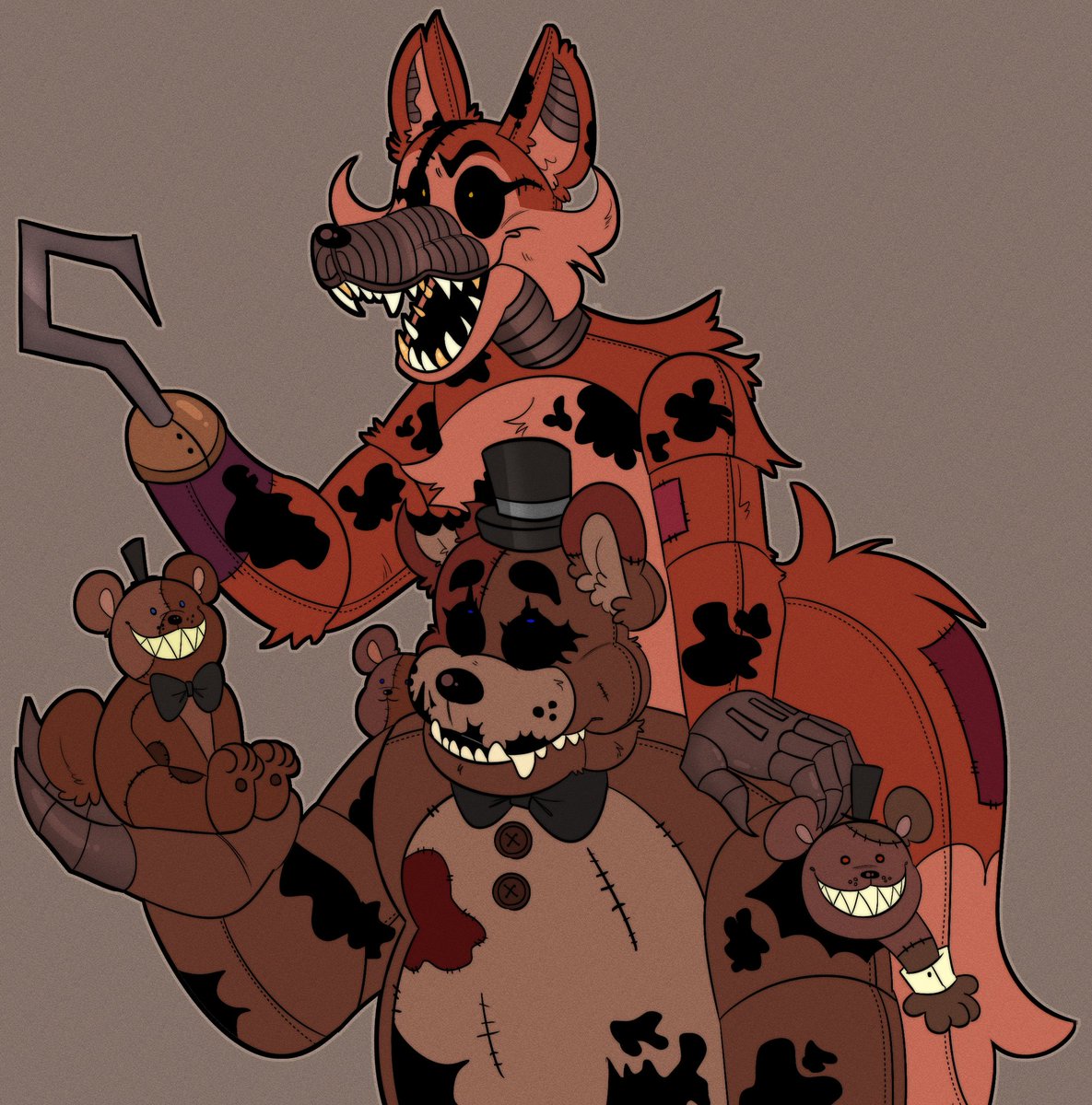 foxy (five nights at freddy's and 1 more) drawn by oyoso_goku