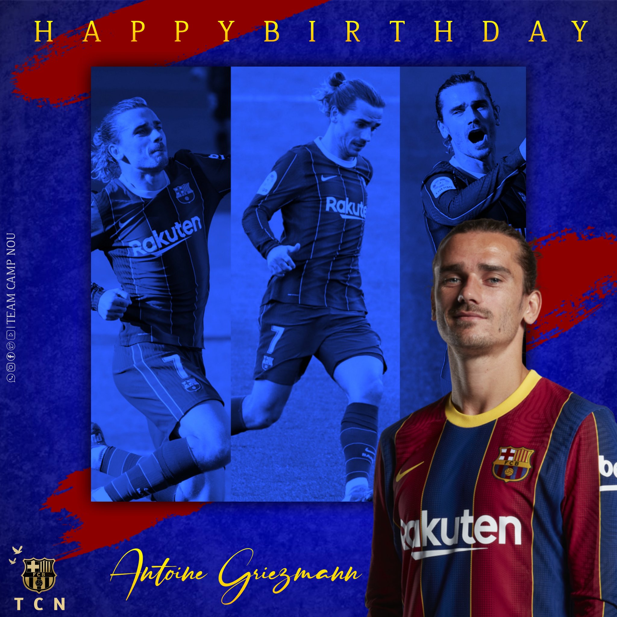 Happy Birthday    Antoine Griezmann Jordi Alba Ronald Koeman 