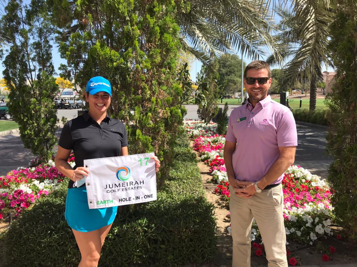 Congratulations to Member Irem Aksay on making her first ever hole-in-one today on the Earth course’s iconic 17th hole!