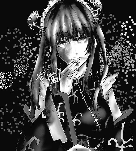 白黒にするとかっこいいのtwitterイラスト検索結果