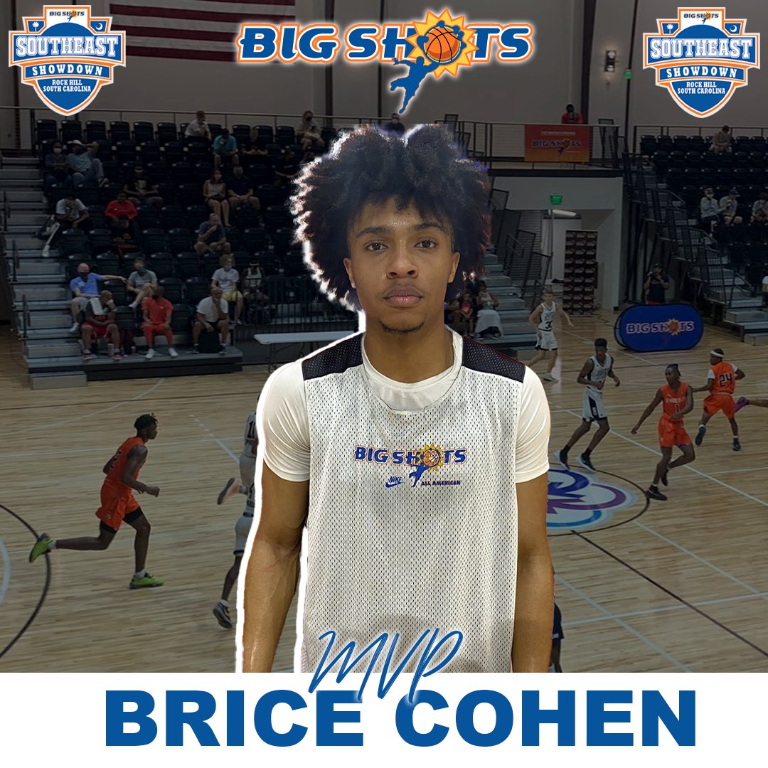 MVP goes to Brice Cohen with 24 points for the Carolina Cavs! #BIGSHOTS