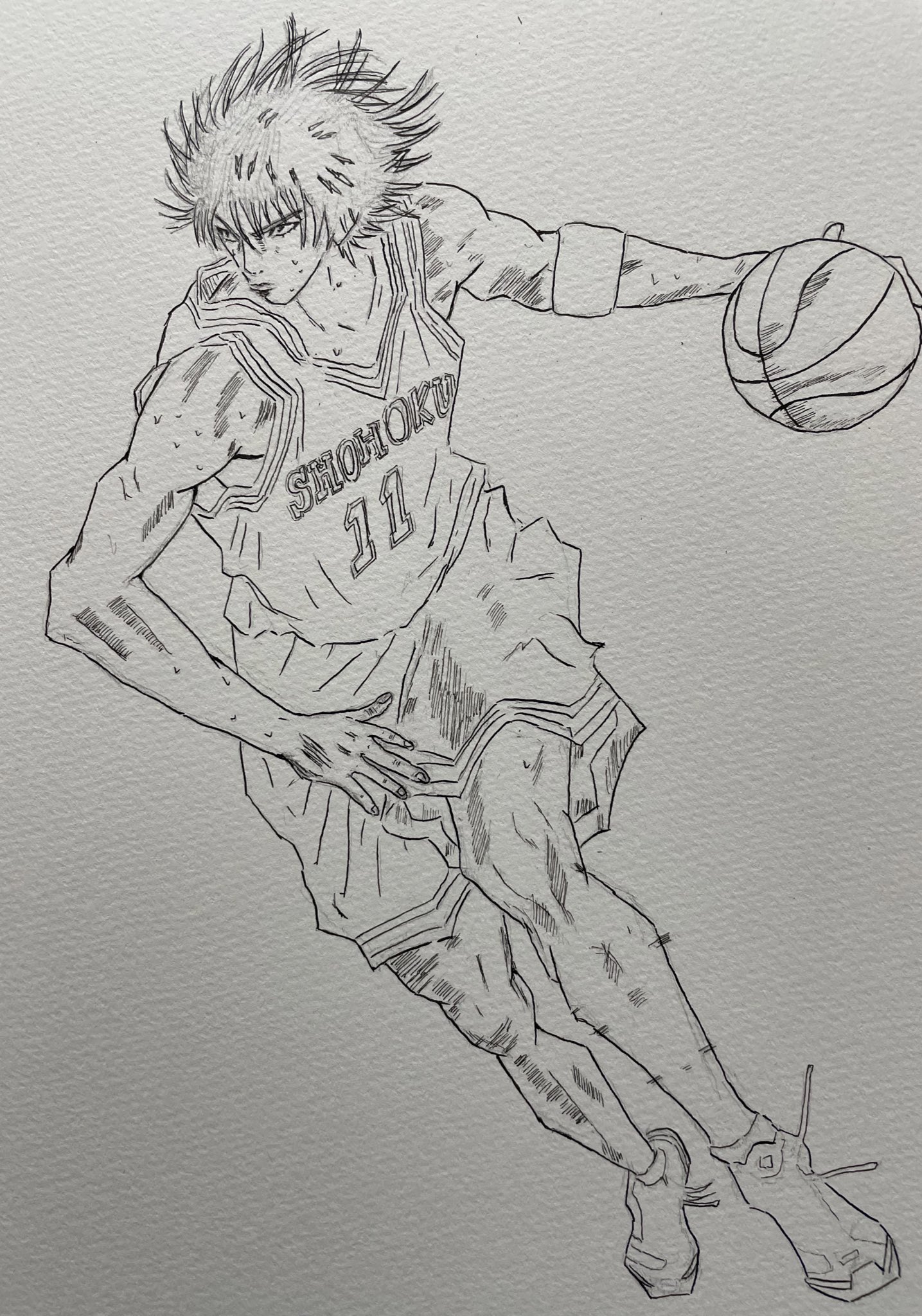 ニネロ 流川楓描いてみた イラスト スラムダンク 流川楓 スラムダンク映画 漫画 マンガ アニメ バスケット バスケットボール コピック 絵 描いてみた ペン Manga Anime Copic Basketball Nba Slamdunk T Co Yfmltstyeu Twitter