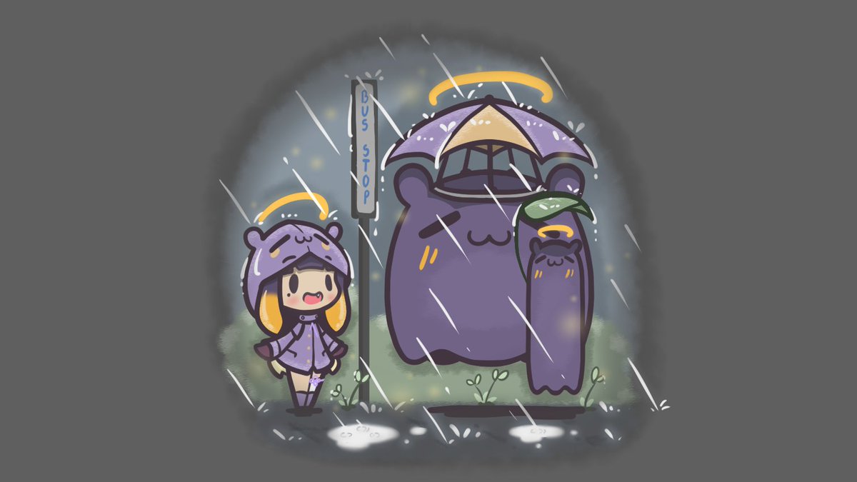 decrilus's tweet image. Tako waiting with friends.

#inART