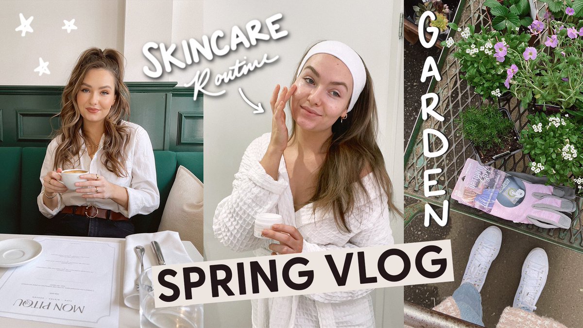 VLOG: Spring Cleaning, Gardening &amp; Night Time Skincare Routine! youtu.be/lf4h1E4MMTw