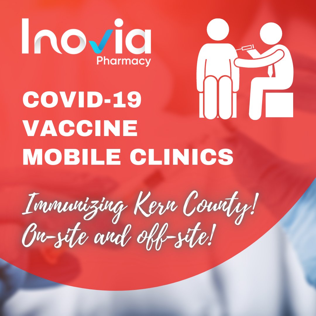 InoviaPharmacy's tweet photo. At Inovia Pharmacy, we believe immunizing busy work places will have a fast positive impact on protecting our community.
Call 6618297861 to schedule a clinic at your facility "within active tiers"
#HerdImmunity #inoviapharmacy #COVID19Vaccine #PfizerVaccine #Moderna #janssen https://t.co/F6JgsvCAEK