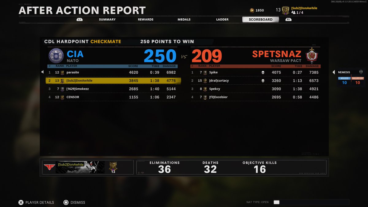 DonAwhile's tweet image. Just got in a game with @parasite and @censor i love you guys. Gg.