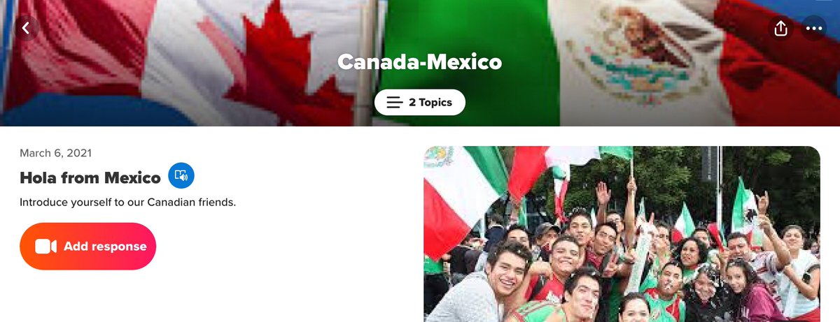 JBoglevsky's tweet photo. @Flipgrid @HWDSB_ESLELD Henderson ESL Students meet their grid pals from Mexico! https://t.co/ANaeg3d3js