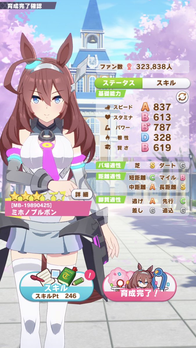 こぴー機 ウマ娘 平均的ブルボン 因子狙いなので毎回こんな感じ 早く因子頼みマスターフェンサー ウマ娘