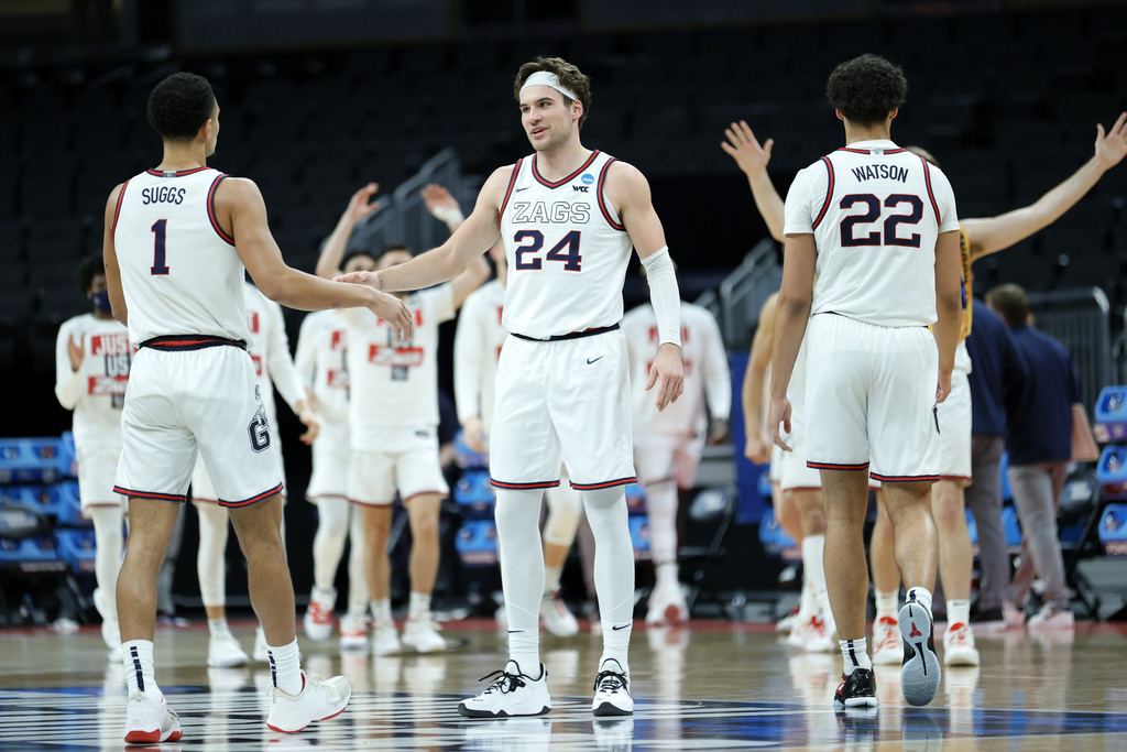 ESPNInsights's tweet image. Gonzaga's 43-point win is the largest in the NCAA Tournament since Villanova beat Oklahoma by 44 in the 2016 National Semifinals.