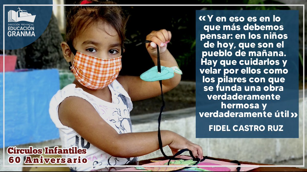 TeresaTrinchet's tweet photo. #10DeAbril #60Aniversario de la #CreaciónDeLosCírculosInfantiles en #Cuba, #PrimeraInfancia #EducaciónGranma #CubaMined @CubaMined @SerranoSaery @DarvelisCarrac3 @dailiana_d https://t.co/CDCuf6ARON