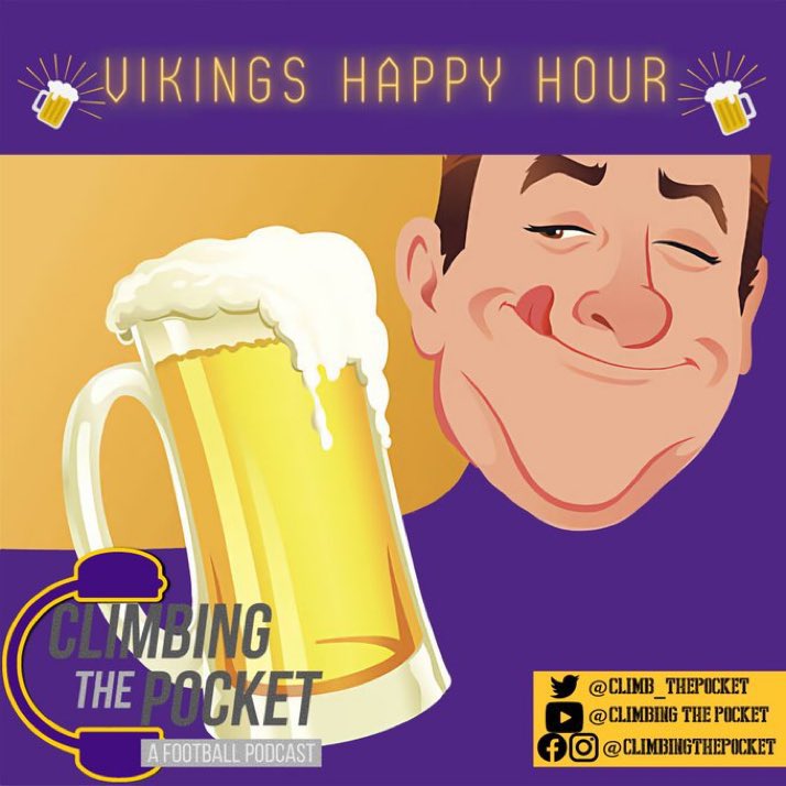 Late night plug for #Vikings Happy Hour for this coming week! Wednesday at 8pm cst! We got @eric_crocker owner of @RiseAthletics__ and @CrockerReport joining myself and @MylesGorham85 to chat about DB’s in this upcoming #NFLDraft #Skol