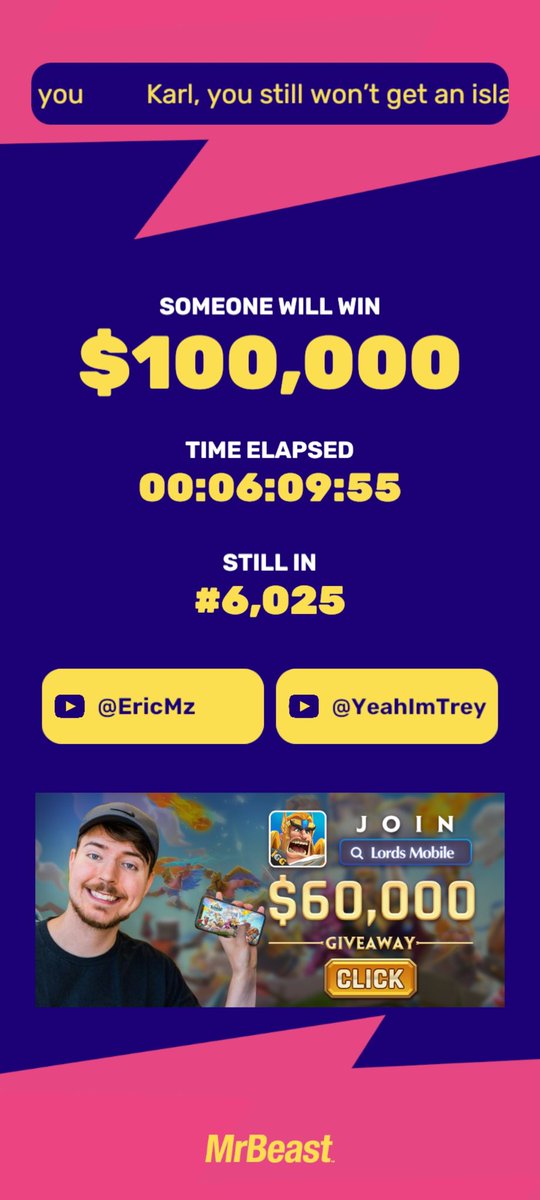 WeaponUndeR's tweet image. Hey Mr. beast. I was playing your "finger on the app 2", and the game glitched and took my lives and auto eliminated me. Is there a way to check my player app data to see, that I didn't remove my finger? @MrBeast (fyi this freeze glitch happened to a few of my friends as well.)