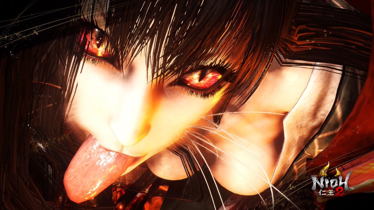 仁王2の本能寺の変ボスの火車ちゃんがエロすぎる
拾い物だけどフォトモードでこんなすけべなの撮れるのか…(舌の質感やばい)
ボス戦自体は浄属性の仕込棍(意味深)で弱点の尻を突いてたら終わりました 