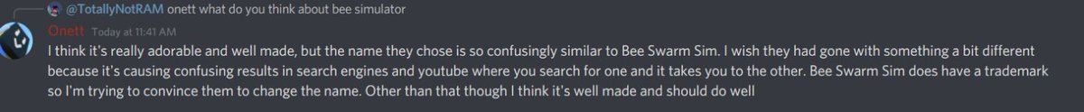 BeeSwarmLeaks's tweet photo. ⚠️NEWS⚠️
🐝Onett's opinion regarding #BeeSim by @Barothoth https://t.co/P5s365OPYg