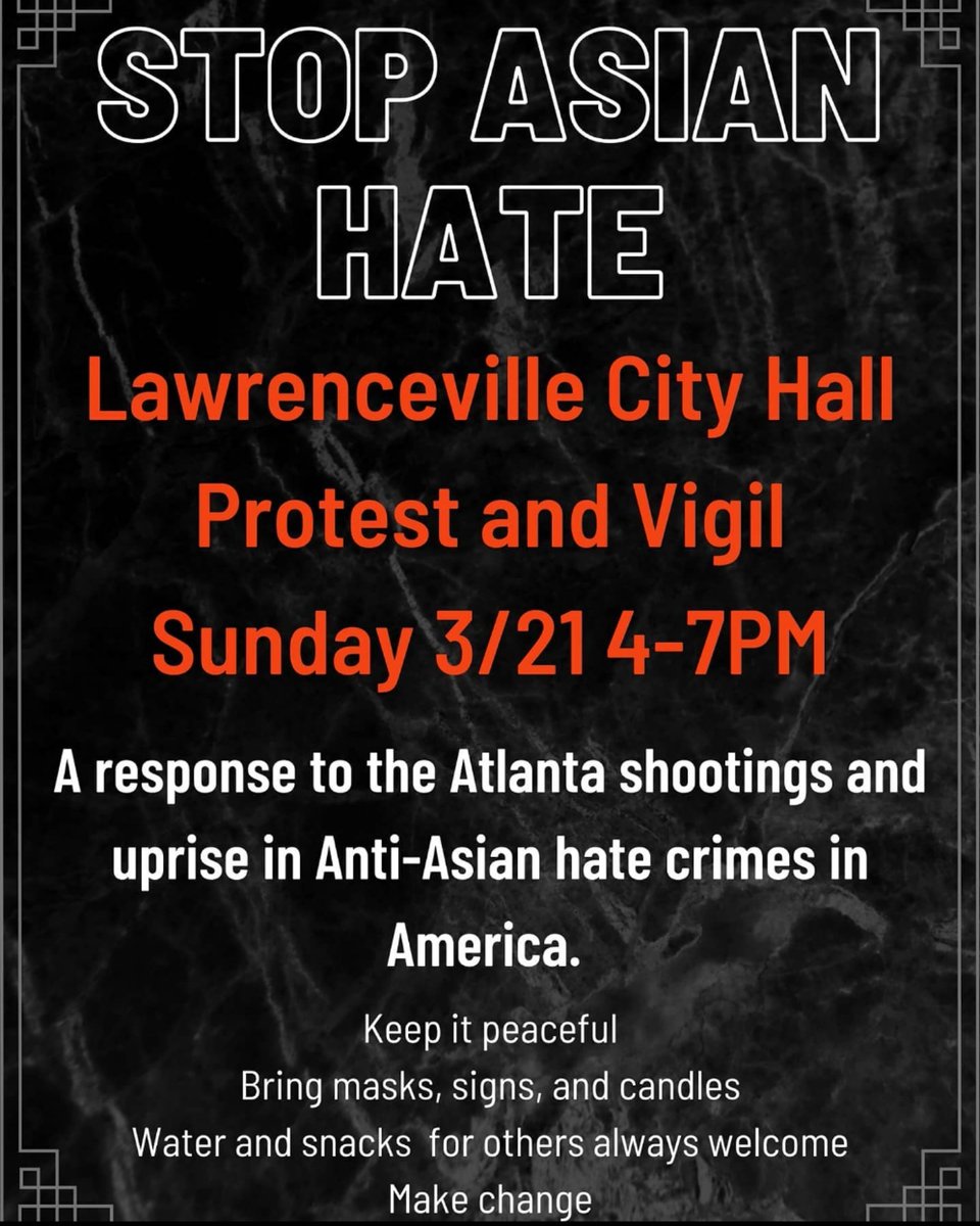 GProtesters's tweet image. #stopasianhate #stopaapihate 

______________________________
#georgia #norcross #duluth #dacula #suwannee #atlanta #gwinnettcounty #AtlantaProtest  #blacklivesmatter  #lawrenceville #atlanta #riseupgwinnett #augustaga #columbusga #savannahgeorgia
instagram.com/p/CMoTQ6hpVHW/…