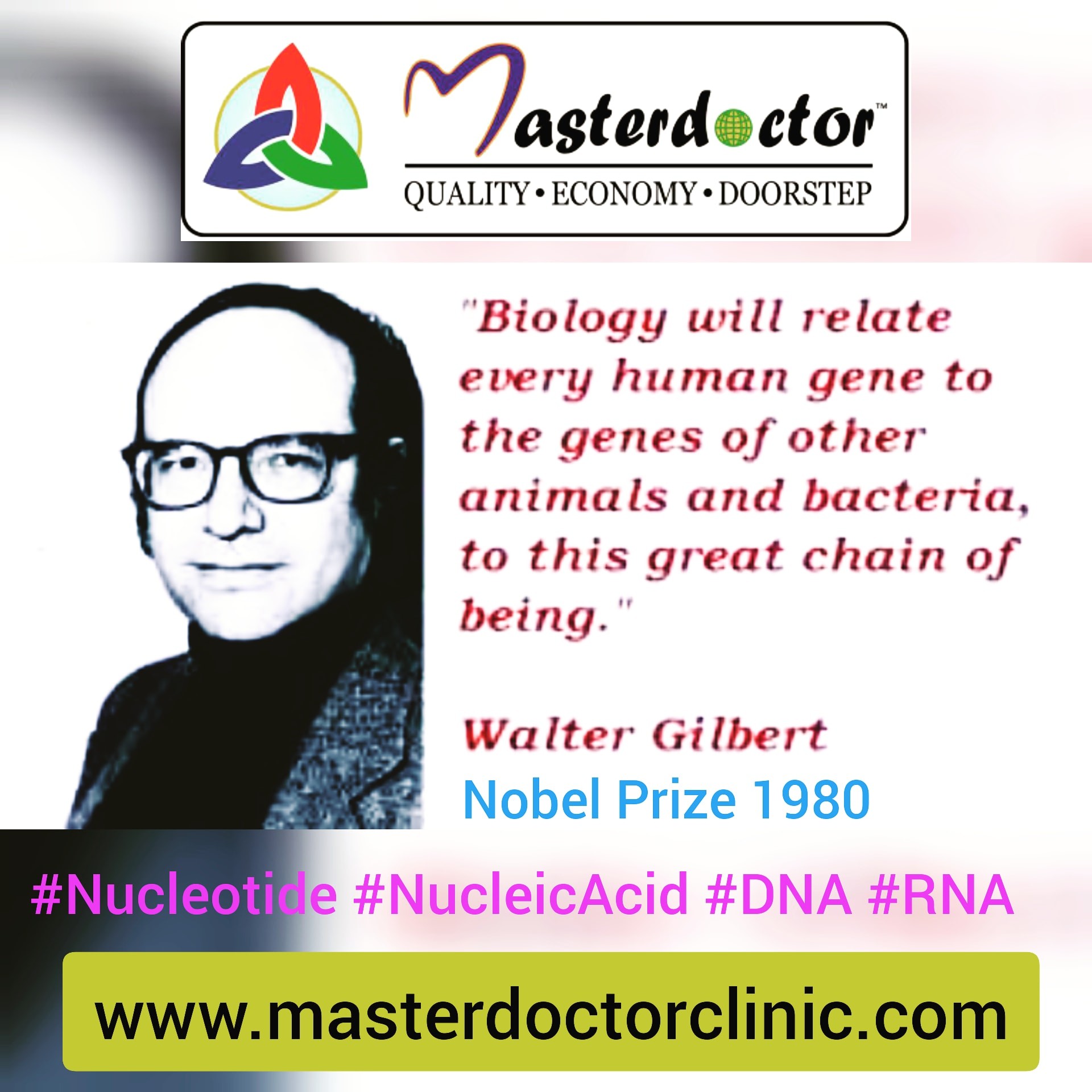 HAPPY BIRTHDAY - Dr Walter Gilbert  