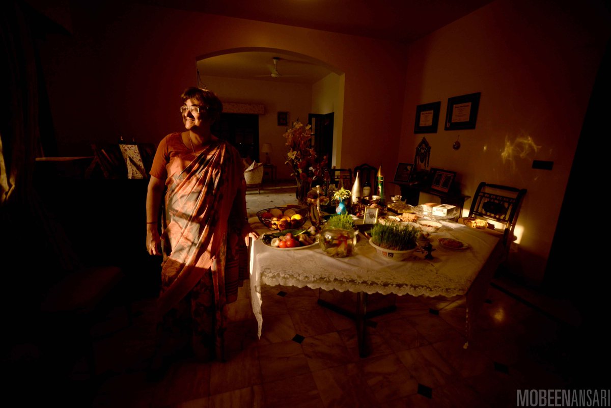 Nowroz Mubarak to everyone celebrating! May this year herald hope and light. 

Photo of Roshan Mehri with her Haft-Sin (Nauroz table) in Karachi

#NowruzMubarak