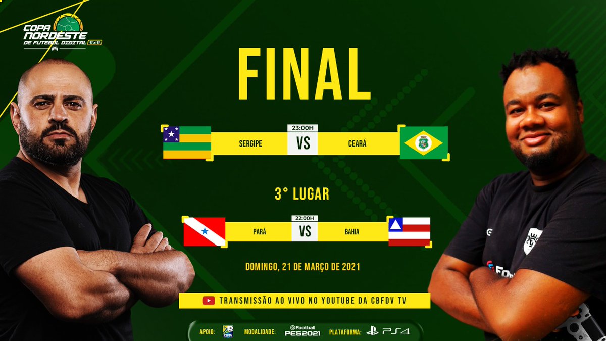 FCEFDOFICIAL's tweet photo. VAAAaaamooo CEARÁ! Chegamos a mais uma final e contamos com sua torcida ao vivo, a partir das 23h00 no canal do YouTube CBFDV TV.🔥💣 #pracimadeles https://t.co/g54uDo6BPD