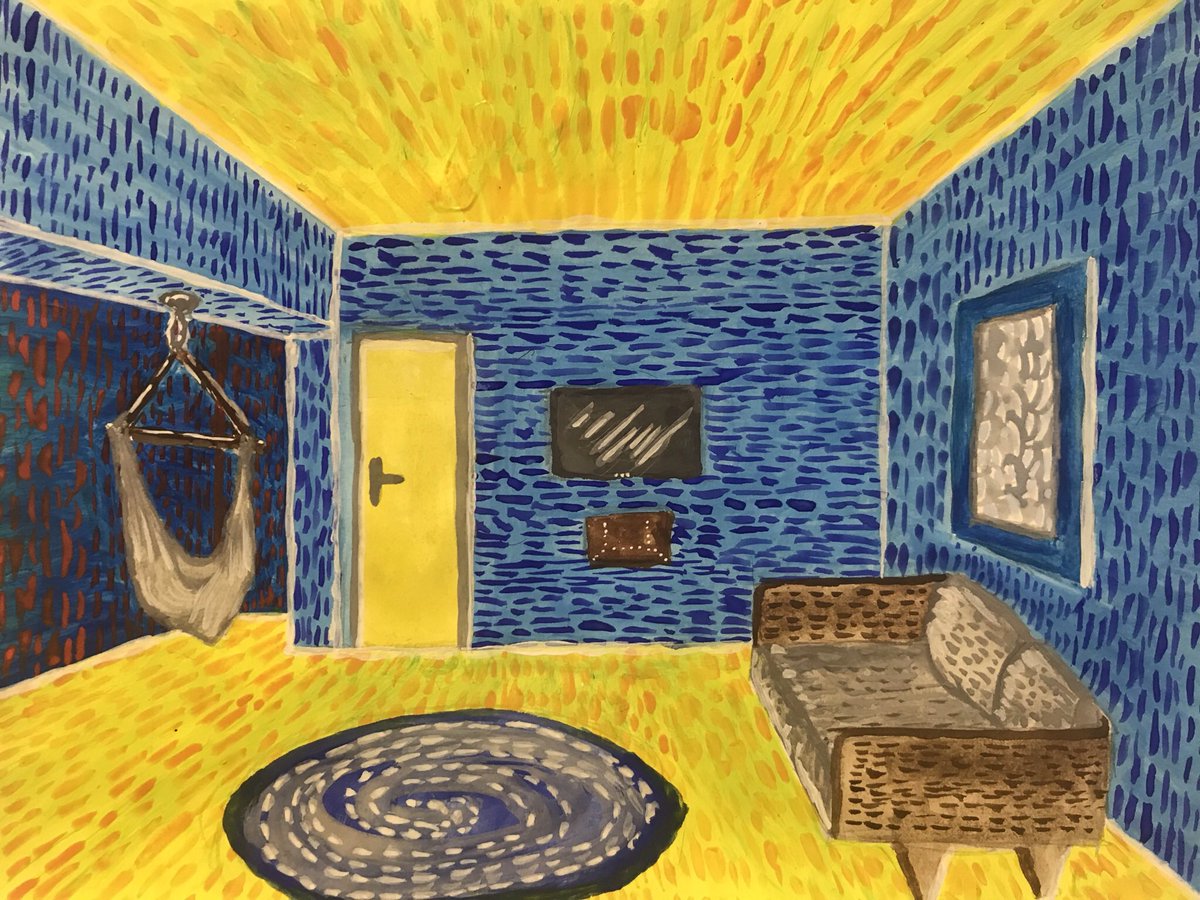 Van Gogh-style living room