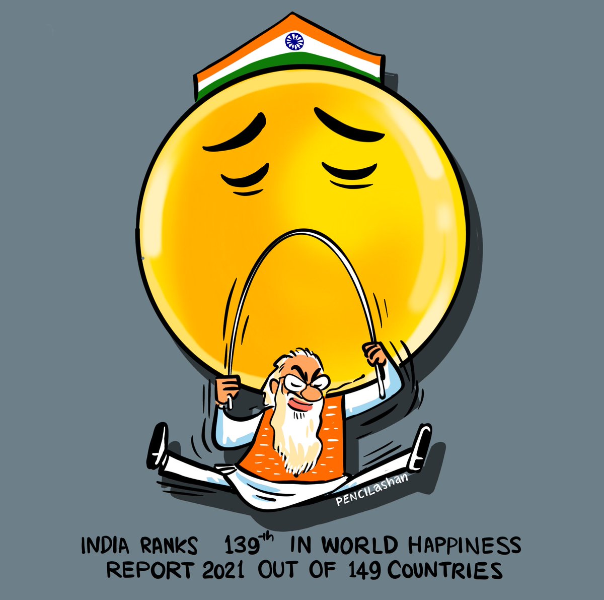 India ranks 139 in World Happiness Report 2021 🙄

#worldhappinessreport #india #saveindia #saveindians #indiangovernment #saveindiafromsangh #modi #narendramodi #stopdividingindia #stopcommunalism #indiacurrentaffairs2021