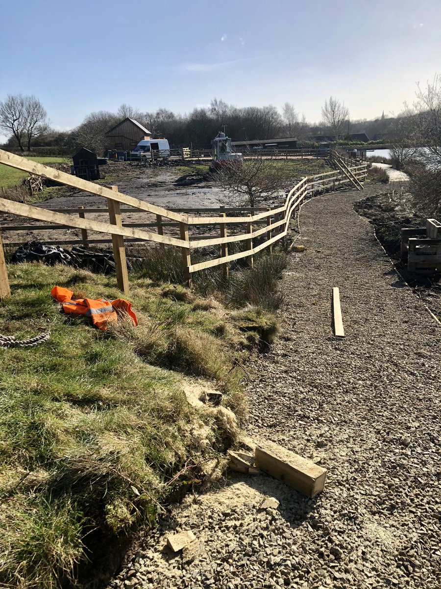 enterpriseali's tweet photo. @veoliaenvtrust thank you work is well underway.. drains in , nee fence up was a bit of a mess to start  🚜 on wet field 😱 will be fabulous! Great community asset Secret Garden 🪴 https://t.co/7mwi2f9qY1